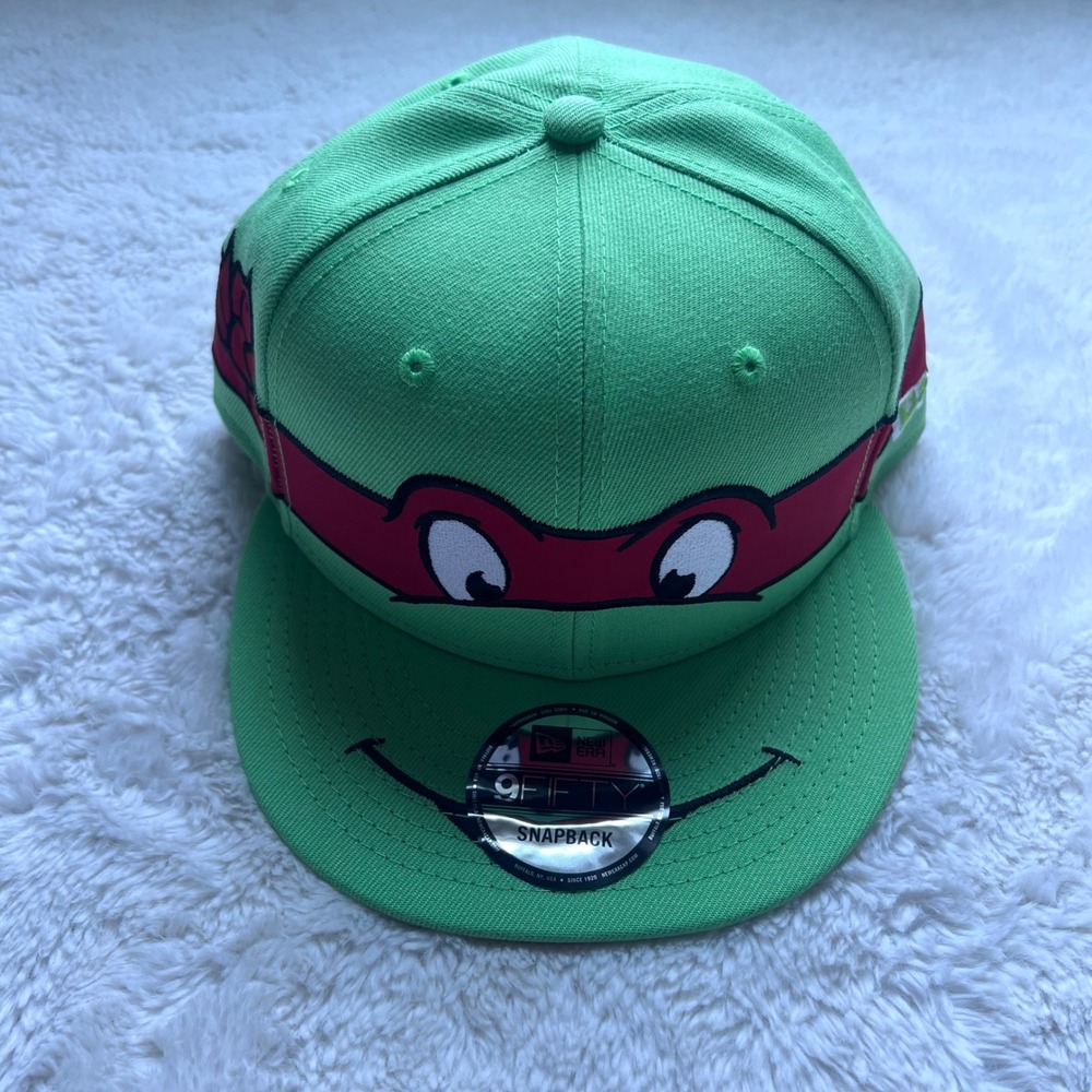 Teenage Mutant Ninja Turtles New Era Raphael 9Fifty Snapback Hat Green Red Mask